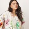 ARRANGE Quilted Bomber Jacket In Botanical Floral For Women -ARANG Clothing Shop 207639747 1 botanicalfloral