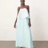ARRANGE Strappy Layered Volume Maxi Dress In Light Blue For Women -ARANG Clothing Shop 207810486 1 lightblueblue