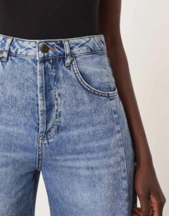 ARRANGE Sydney Barrel Leg Jean With Seam Detail In Acid Wash Blue For Women -ARANG Clothing Shop 207928841 5