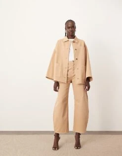 ARRANGE Sydney Denim Barrel Leg Jean In Clay For Women