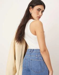 ARRANGE Wilson Denim Slouchy Short In Classic Blue For Women -ARANG Clothing Shop 207928901 4