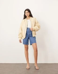 ARRANGE Wilson Denim Slouchy Short In Classic Blue For Women -ARANG Clothing Shop 207928901 5