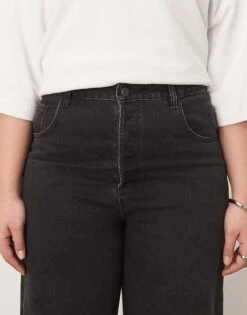 ARRANGE Curve Sydney Denim Barrel Leg Jean In Washed Black For Women -ARANG Clothing Shop 208108805 4