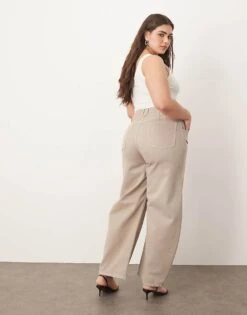 ARRANGE Curve Sydney Denim Barrel Leg Jean In Heather Grey For Women -ARANG Clothing Shop 208108821 3