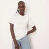 ARRANGE Clean Cut Regular T-shirt In White For Women -ARANG Clothing Shop 208115983 1 white
